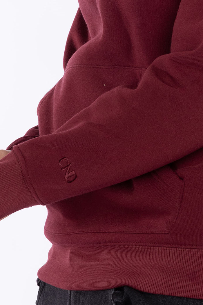 Felpa con cappuccio|Colore:Bordeaux