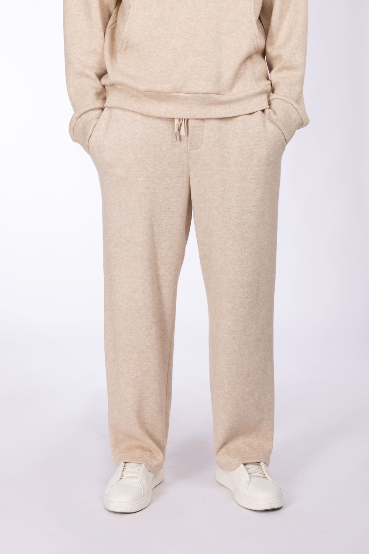 Pantalone in maglia con elastico|Colore:Fango