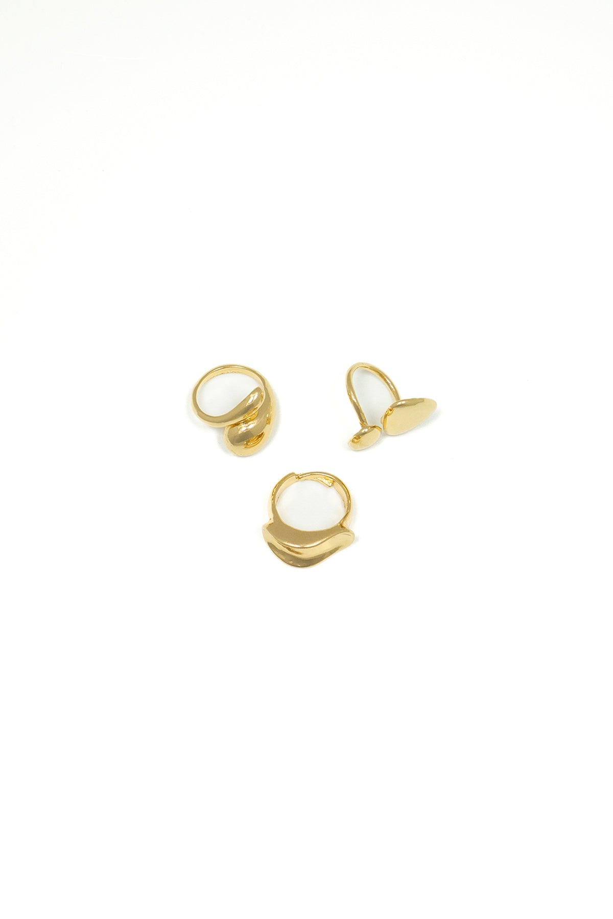 Set di tre anelli|Colore:Oro