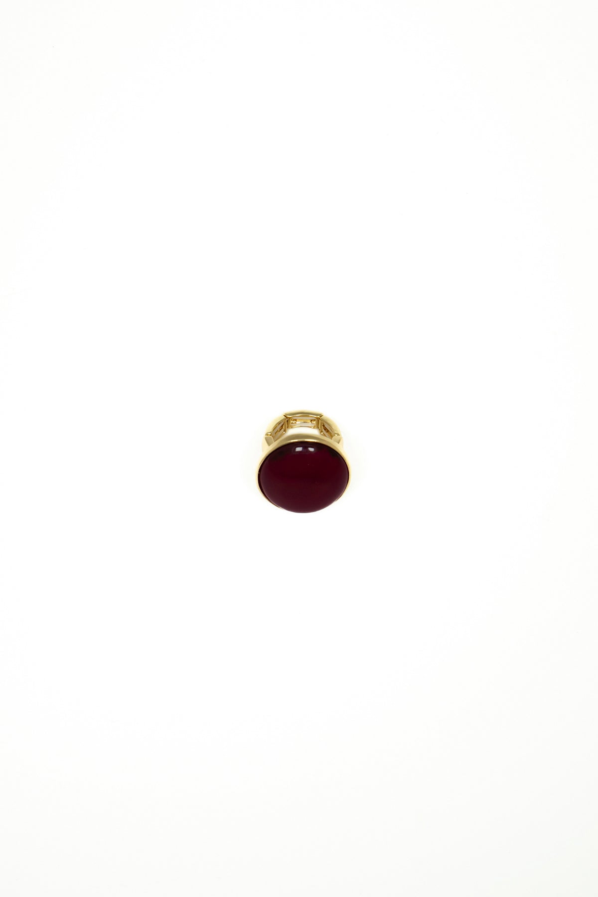 Anello dorato di tipo cocktail ring con pietra|Colore:Bordeaux
