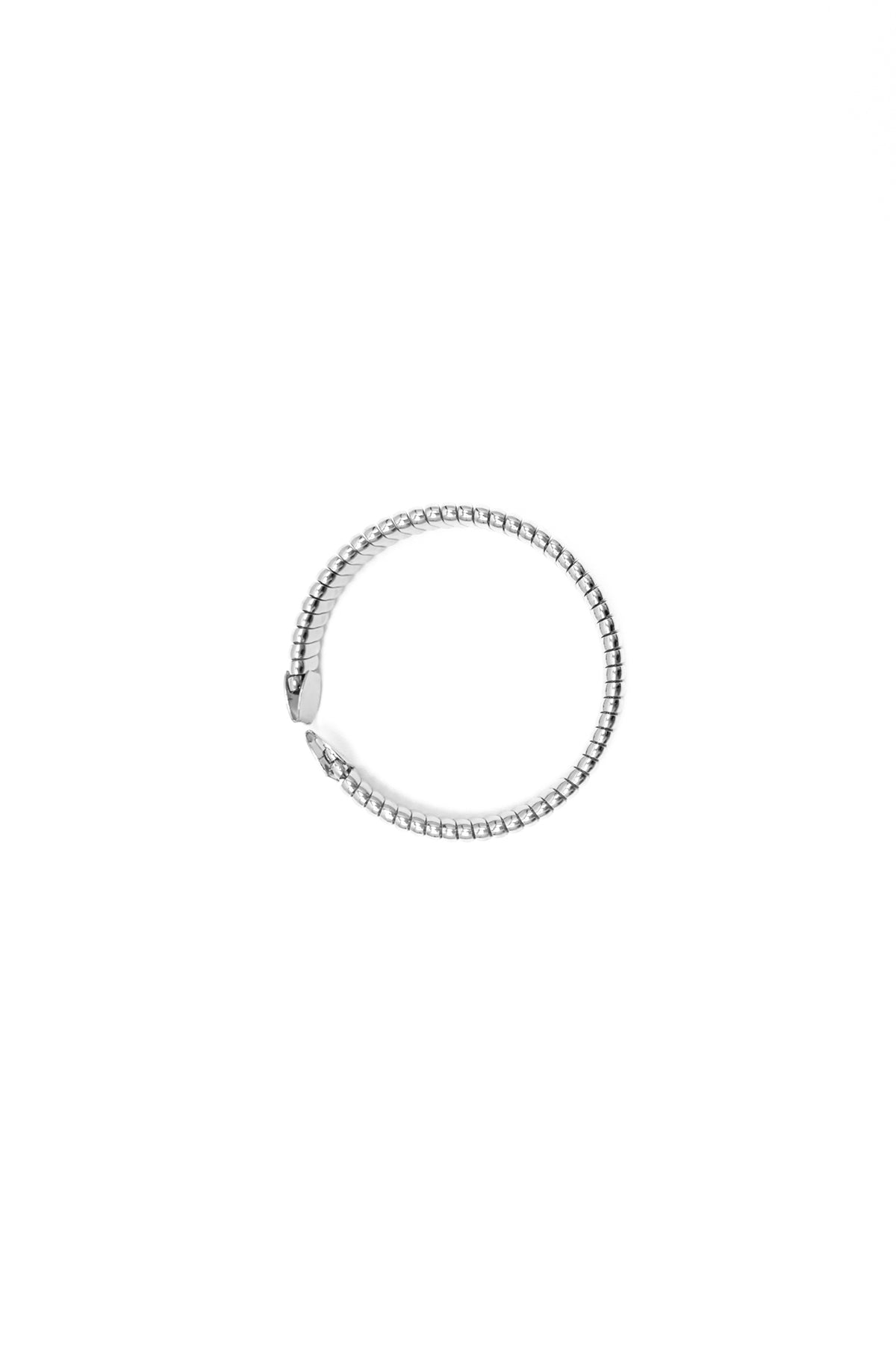 Bracciale rigido a semicerchio|Colore:Argento