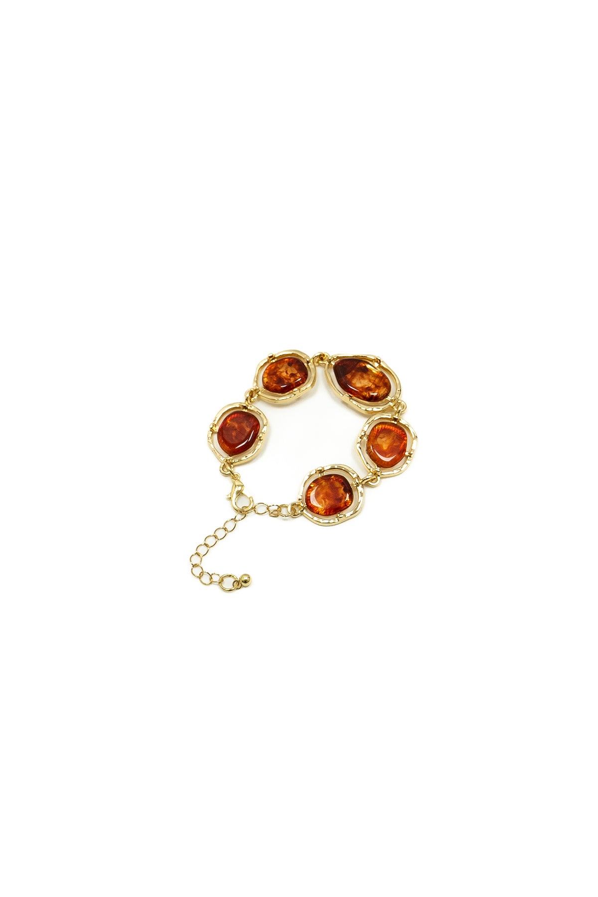 Bracciale dorato a catena|Colore:Ambra