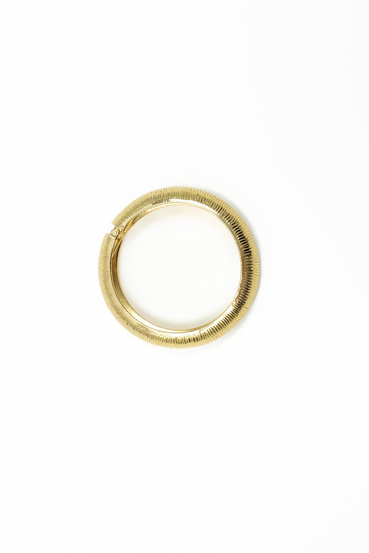 Bracciale rigido a fascia bombata placcato oro|Colore:Oro