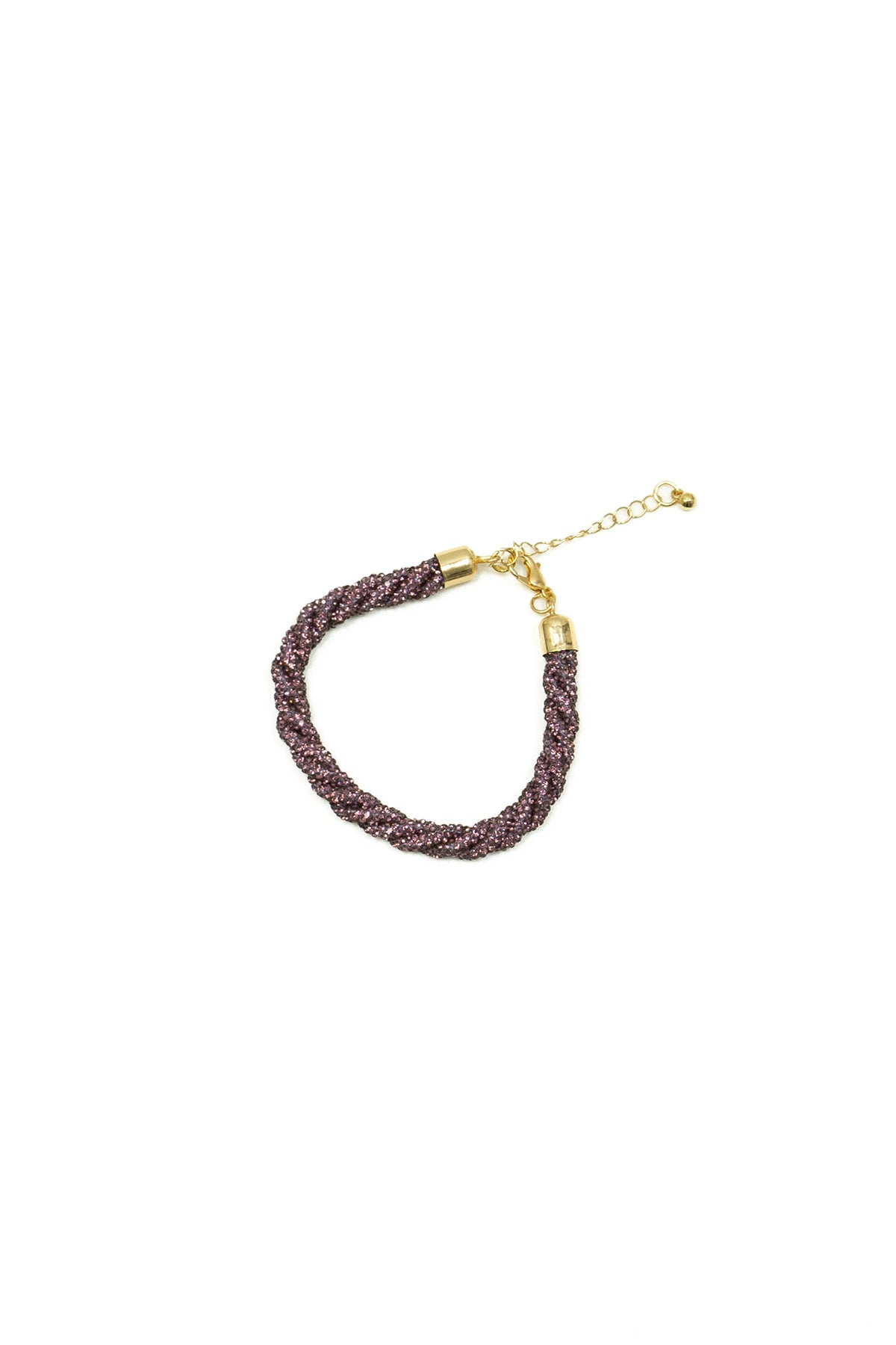 Bracciale a più fili intrecciati|Colore:Viola
