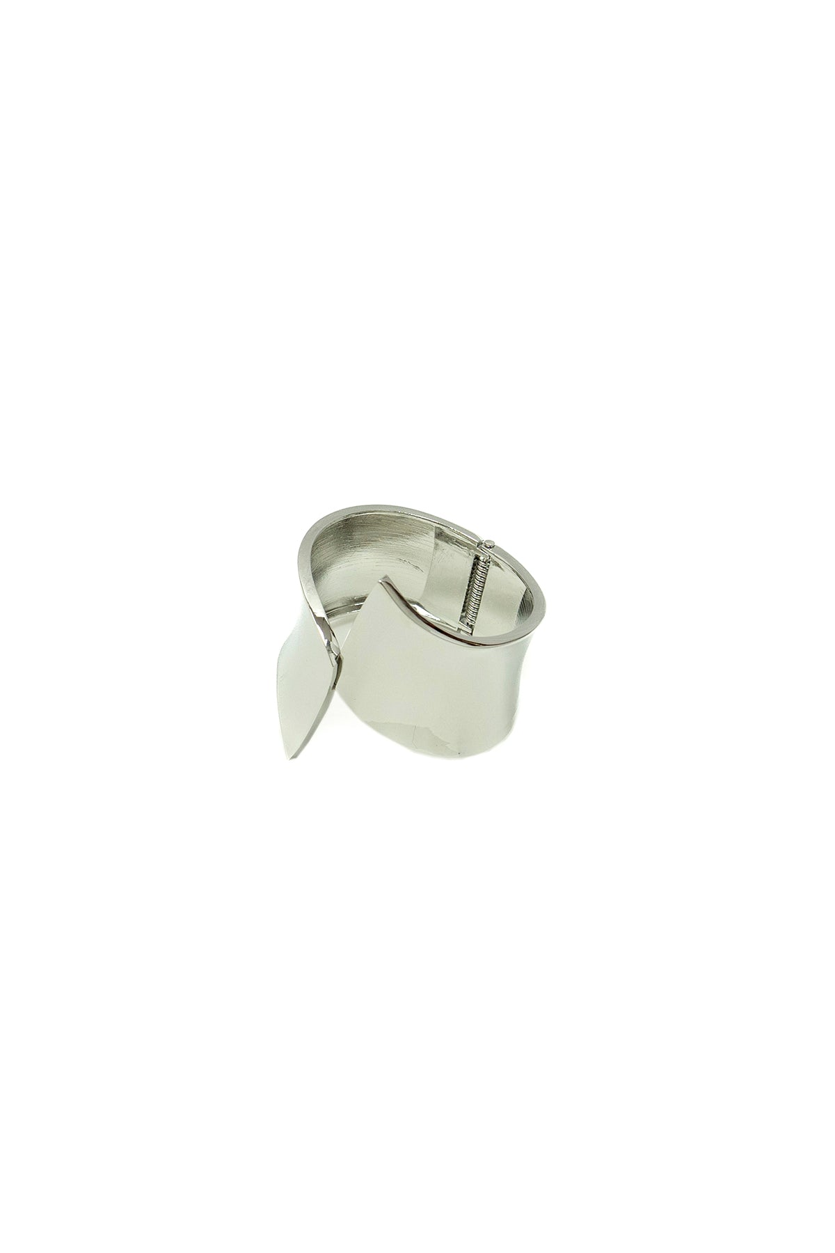 Bracciale rigido scultoreo|Colore:Argento