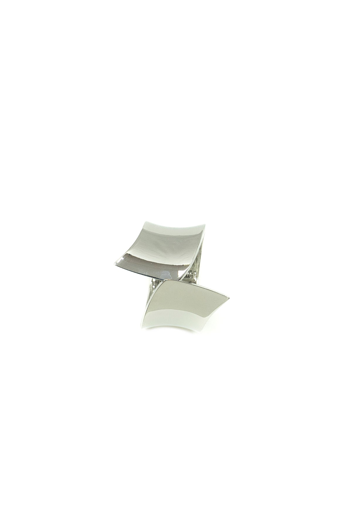Bracciale rigido scultoreo|Colore:Argento