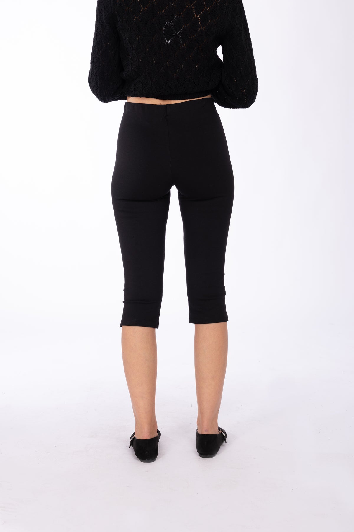 Pantalone capri|Colore:Nero