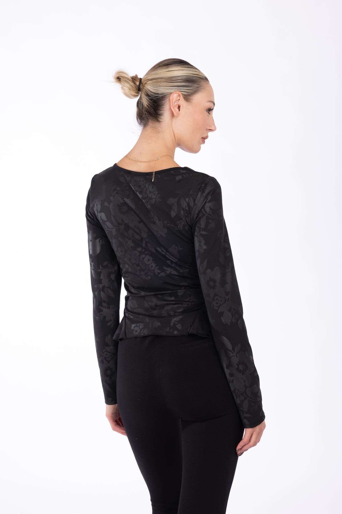 Maglia Bridget scollo a cuore|Colore:Nero