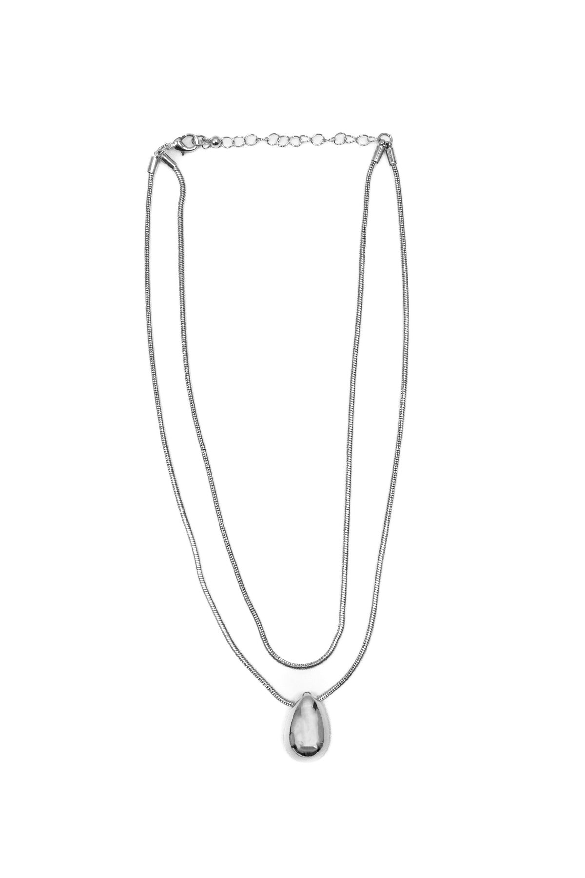 Colla goccia|Colore:Argento