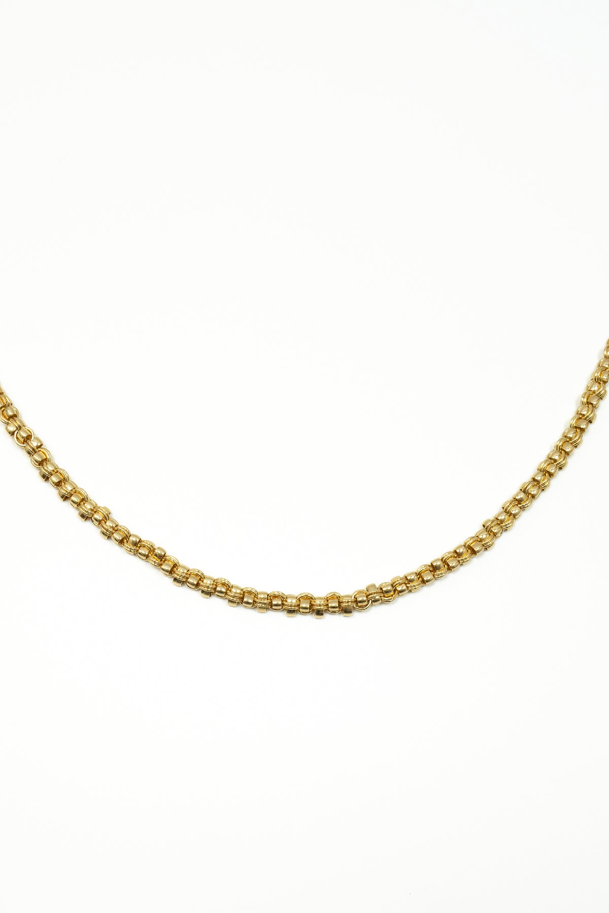 Collana con maglia tubolari|Colore:Oro