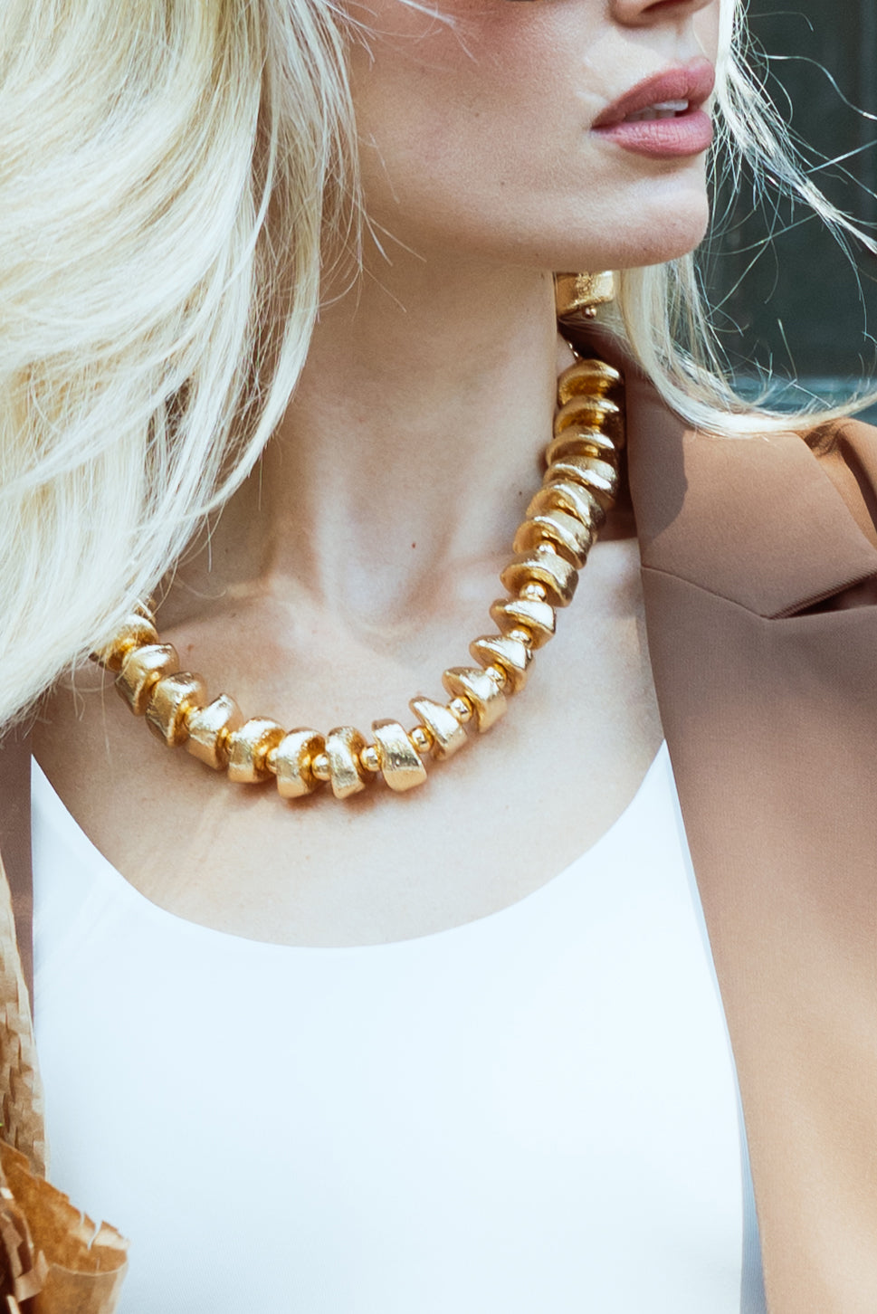 Collana geometrica|Colore:Oro