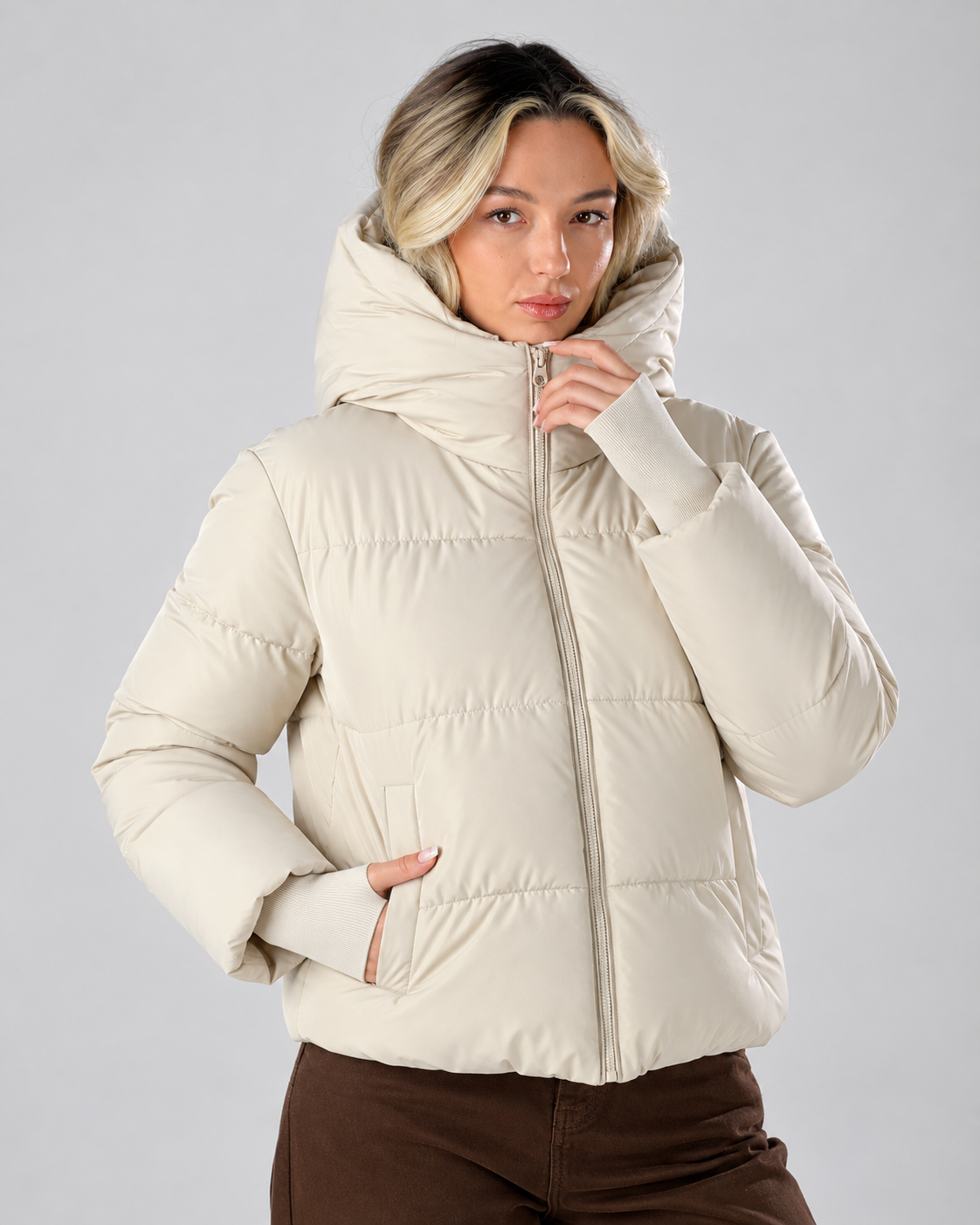 Giubbino maxi collo