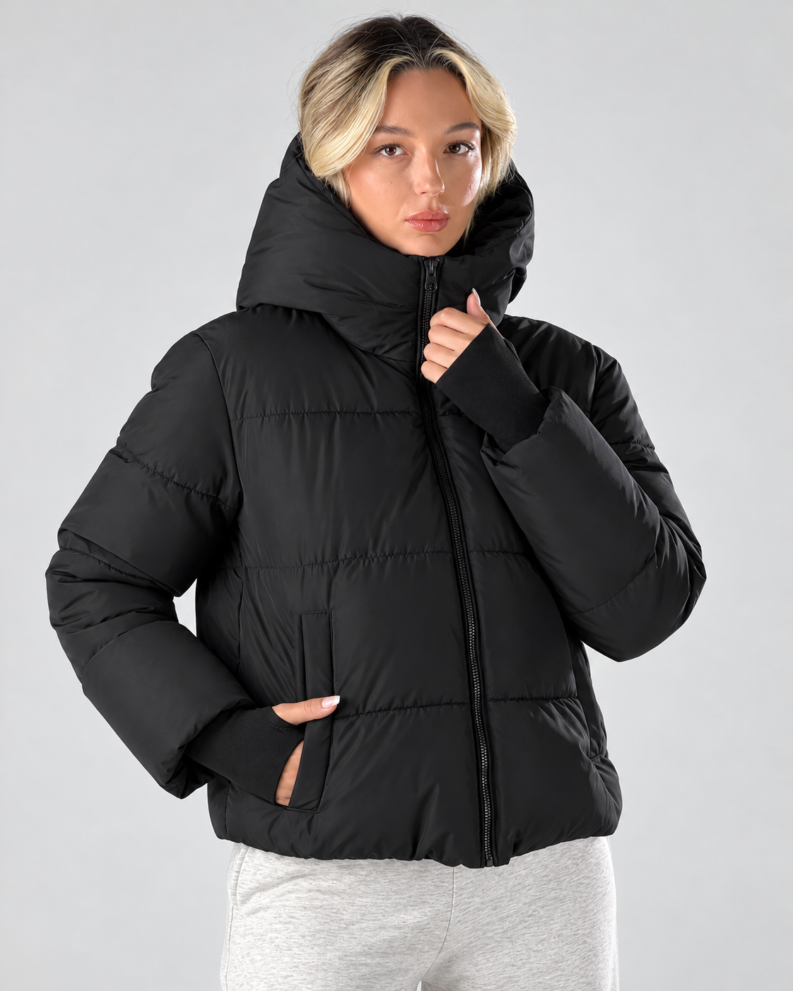 Giubbino maxi collo