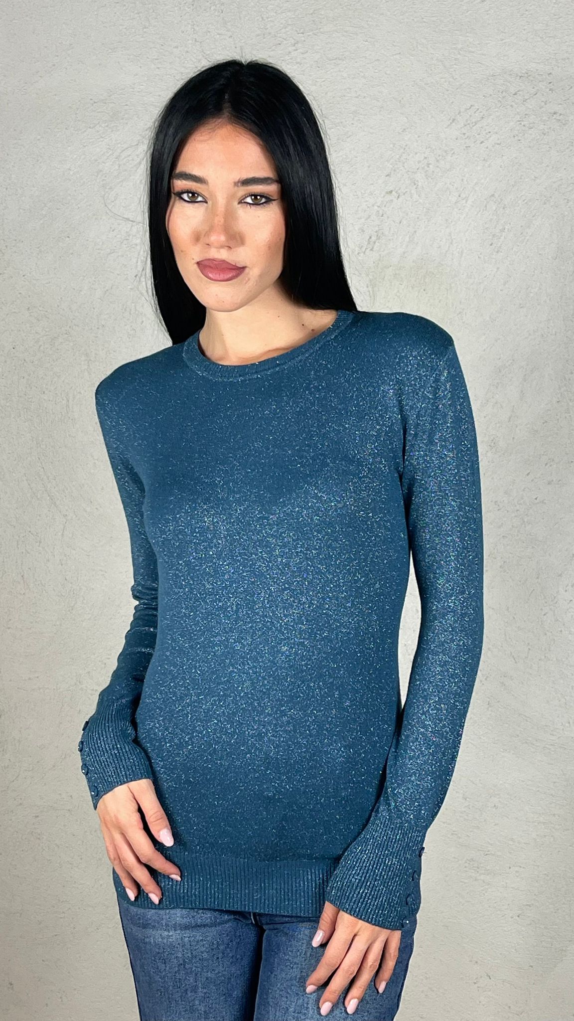 Maglia Laminata girocollo