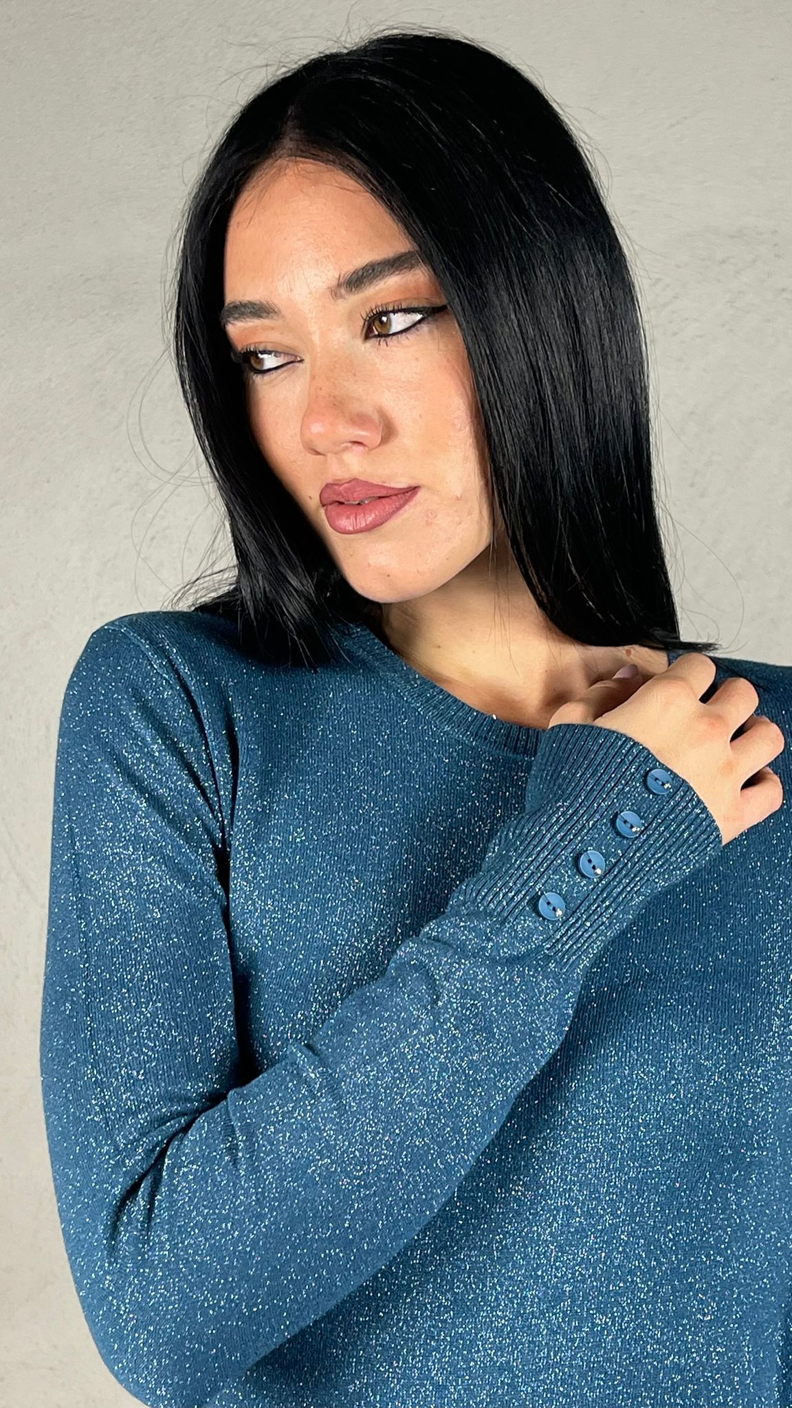 Maglia Laminata girocollo