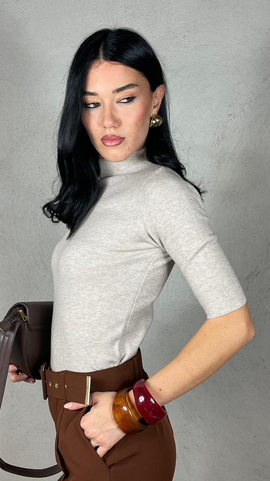 Maglia lupetto manica 3/4