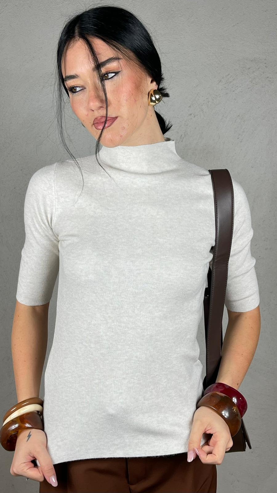 Maglia lupetto manica 3/4