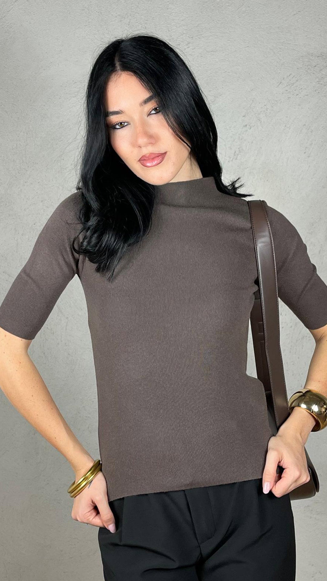 Maglia lupetto manica 3/4