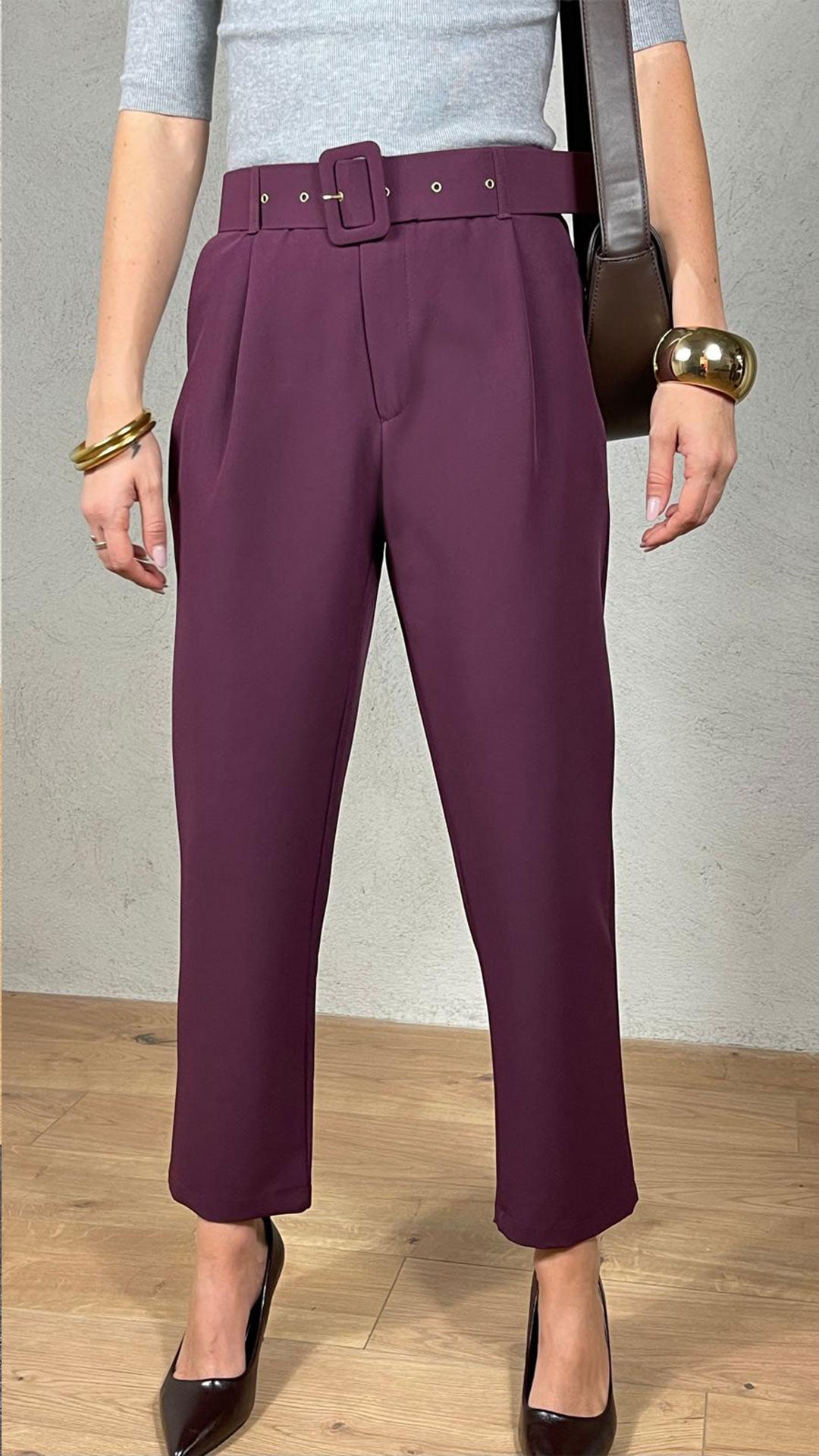 Pantalone fluido con cinta