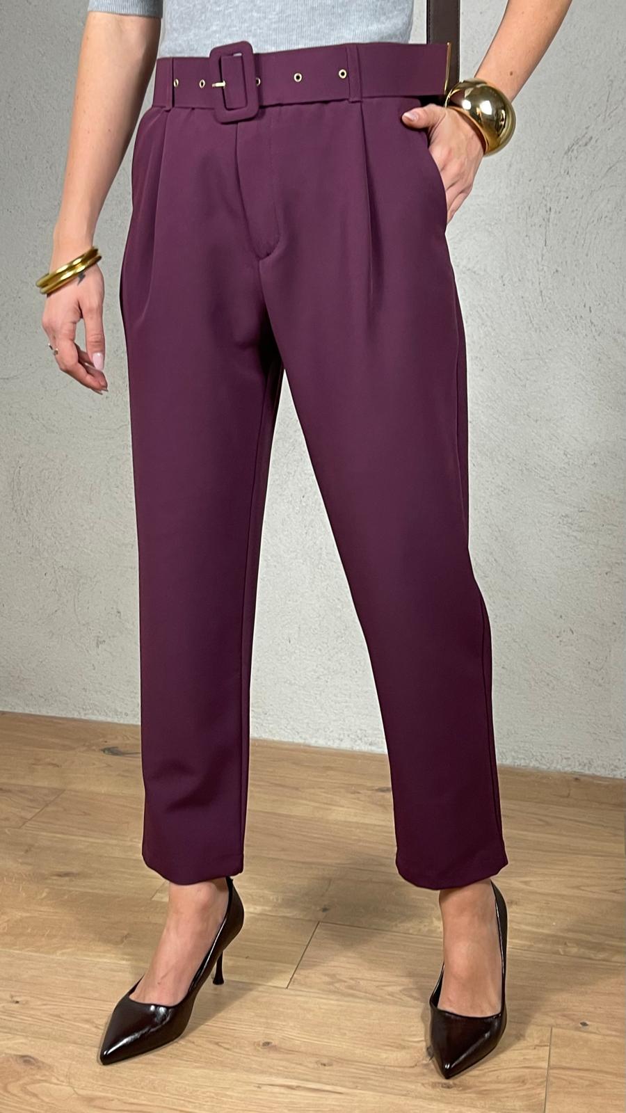 Pantalone fluido con cinta