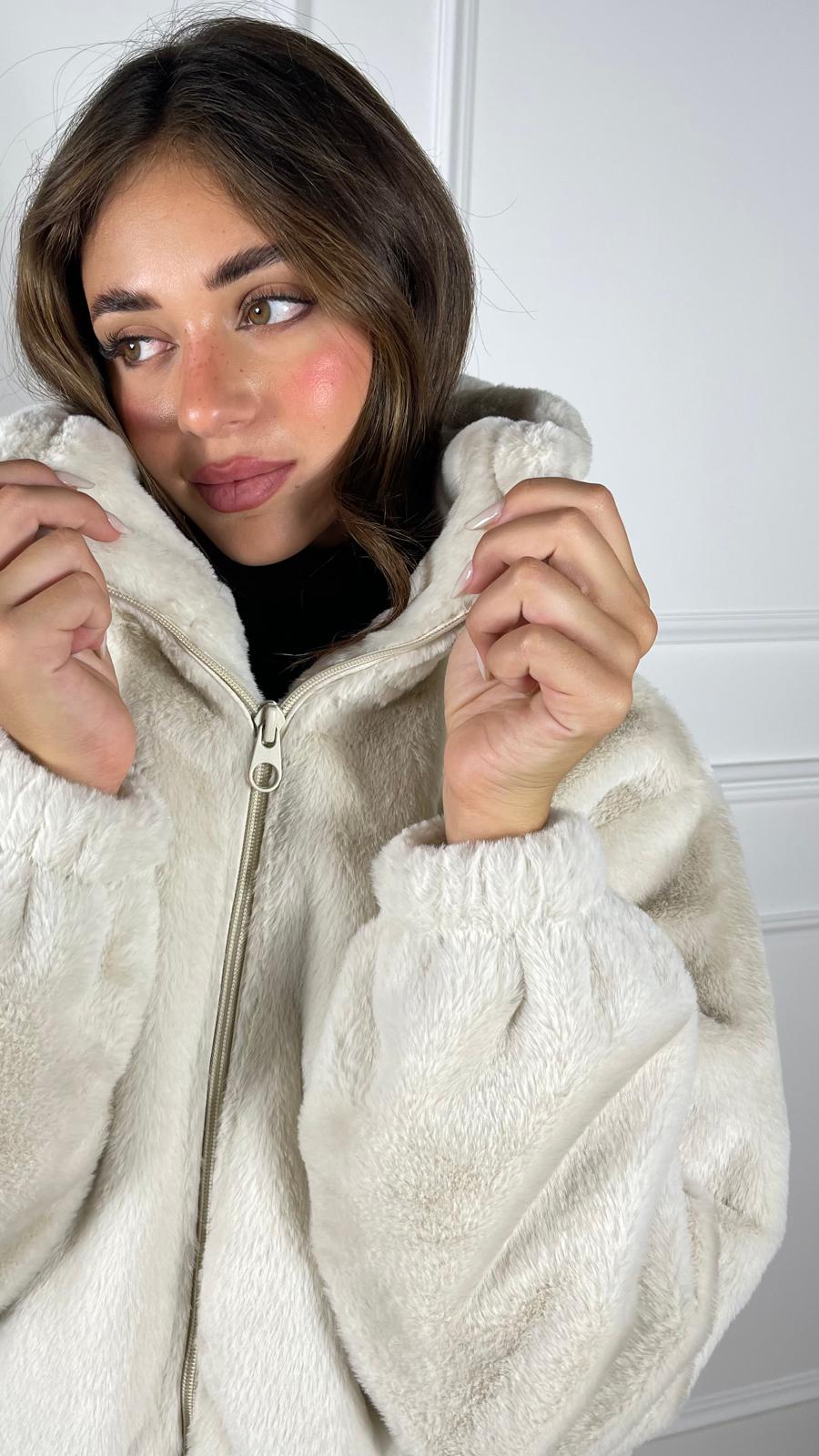 Bomber effetto pelliccia