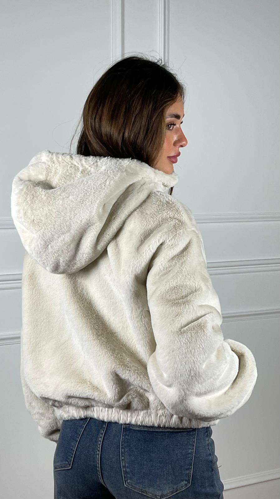 Bomber effetto pelliccia