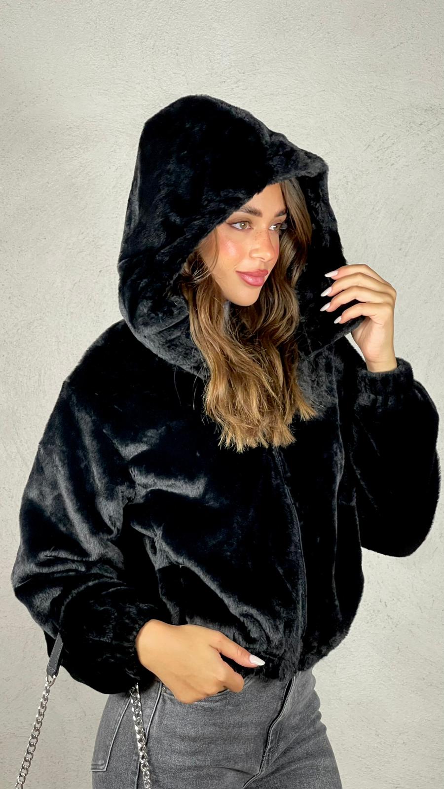 Bomber effetto pelliccia