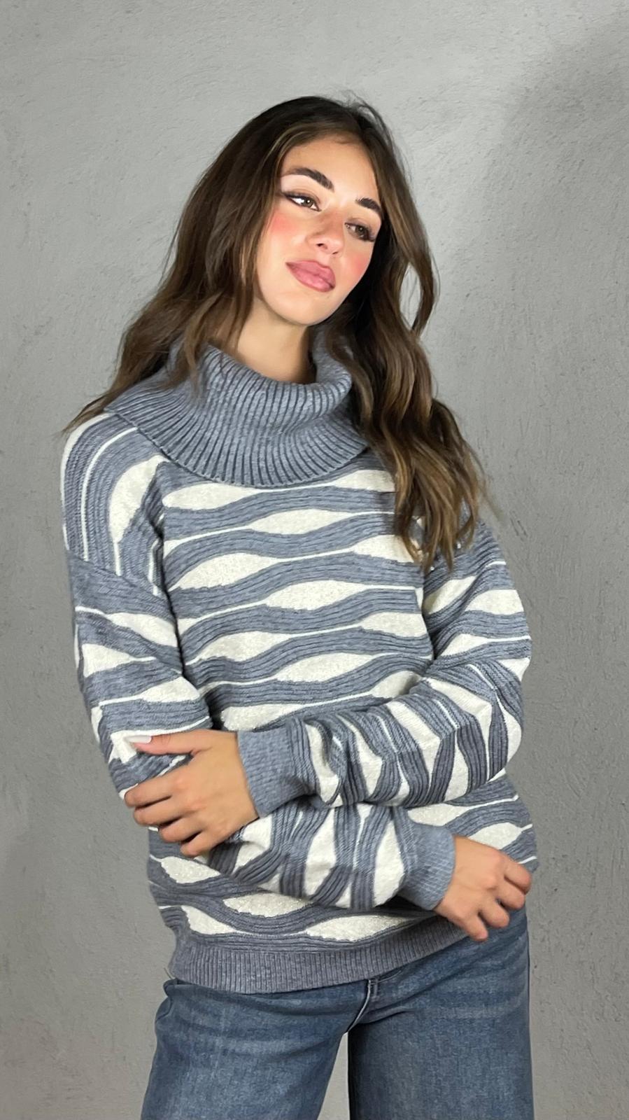 Pullover Waves Lurex