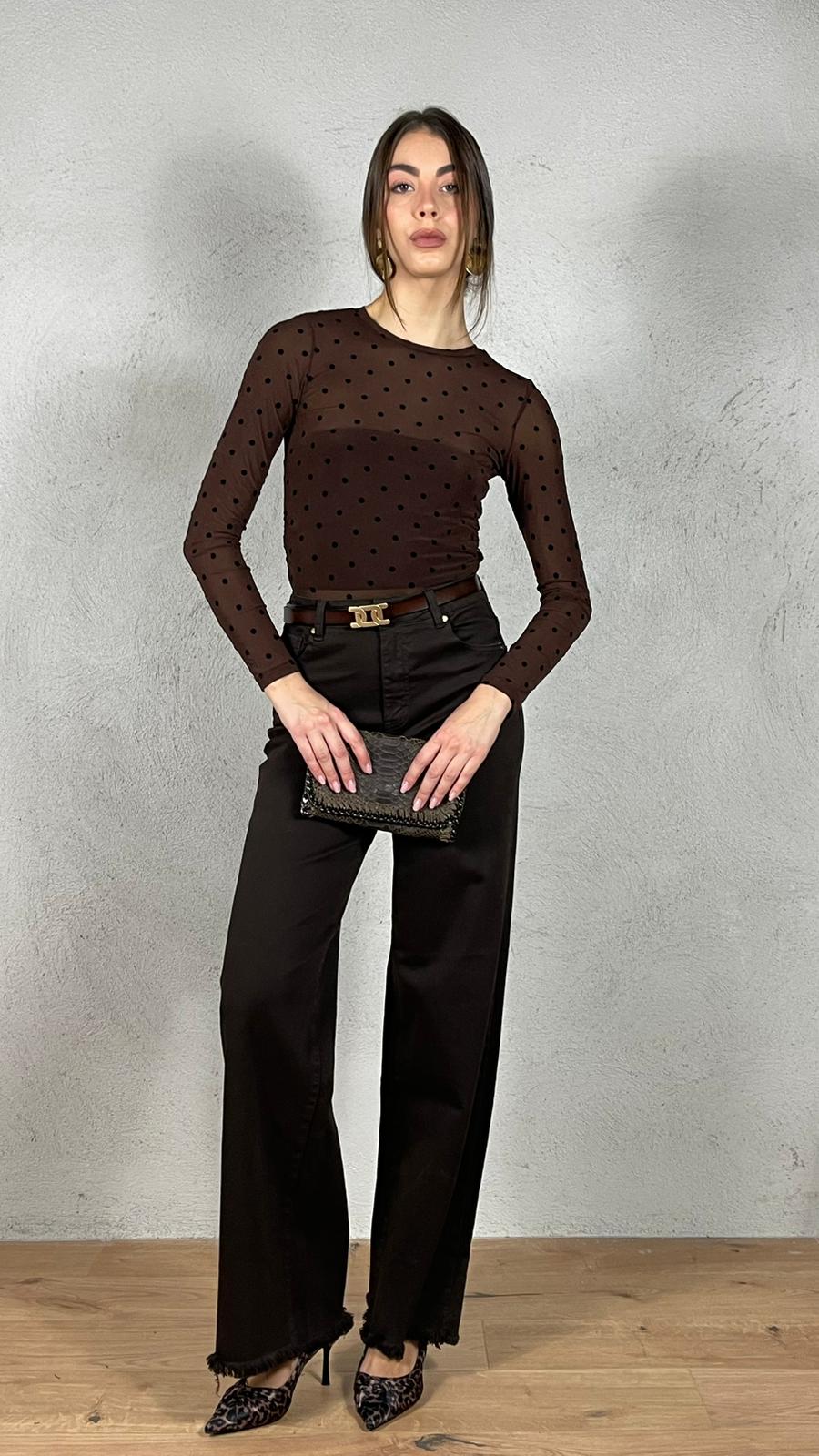 Pantalone straight wide