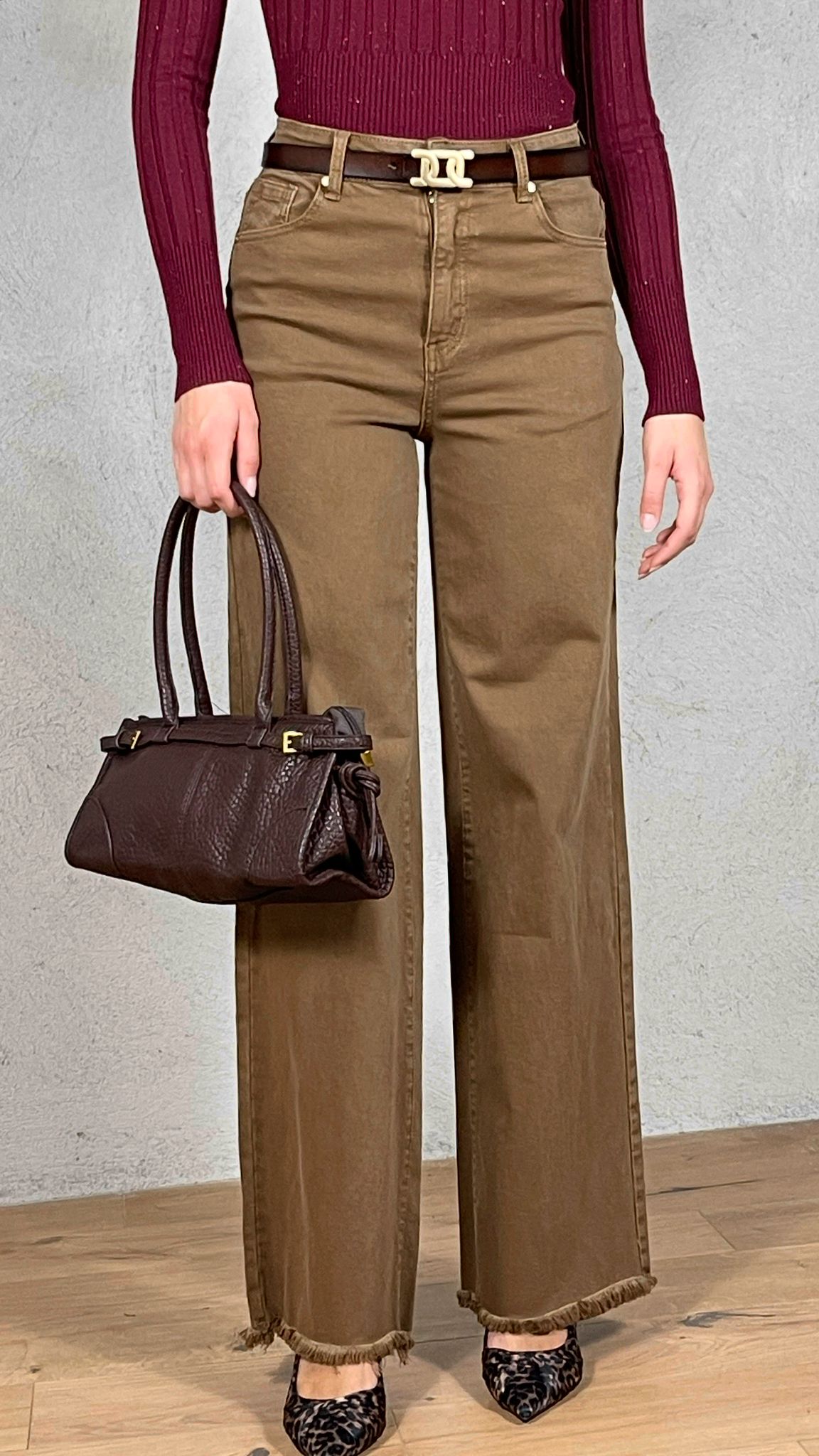 Pantalone straight wide