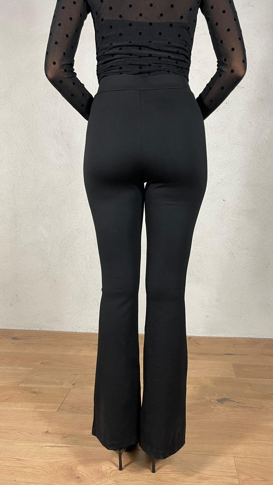 Leggings zampa vita alta