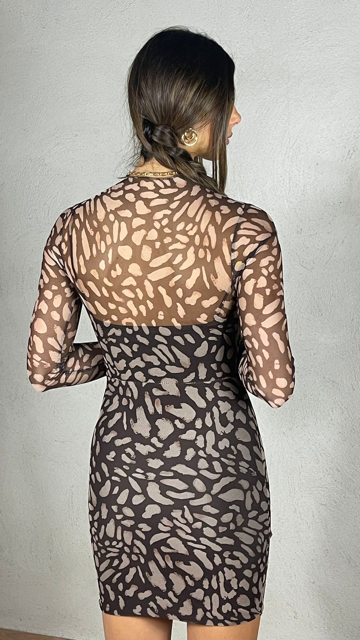 Mini dress leopard