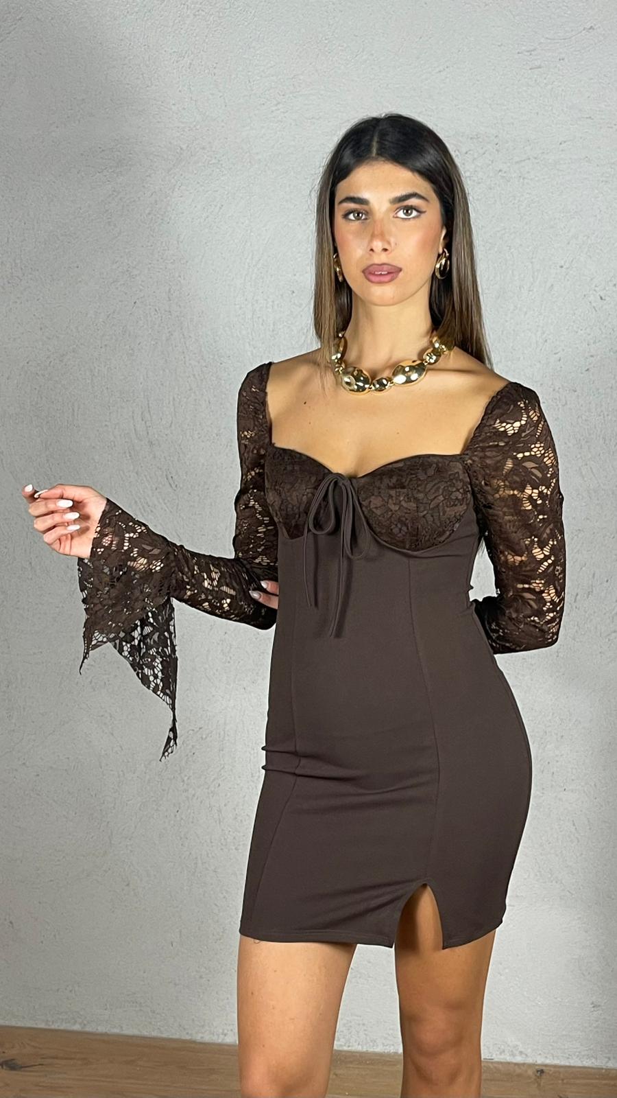 Vestito Milk in pizzo