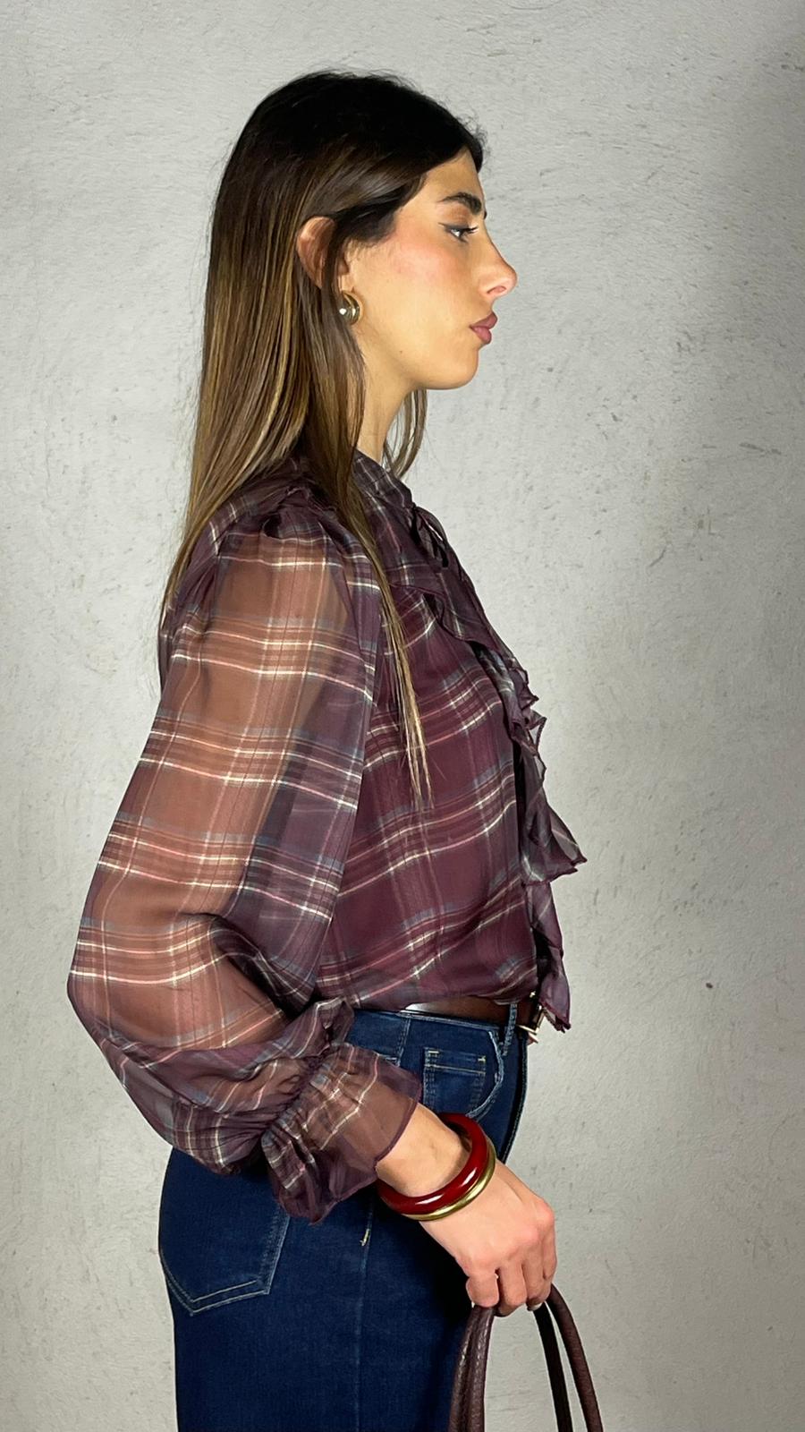 Blusa Velux fantasia plaid