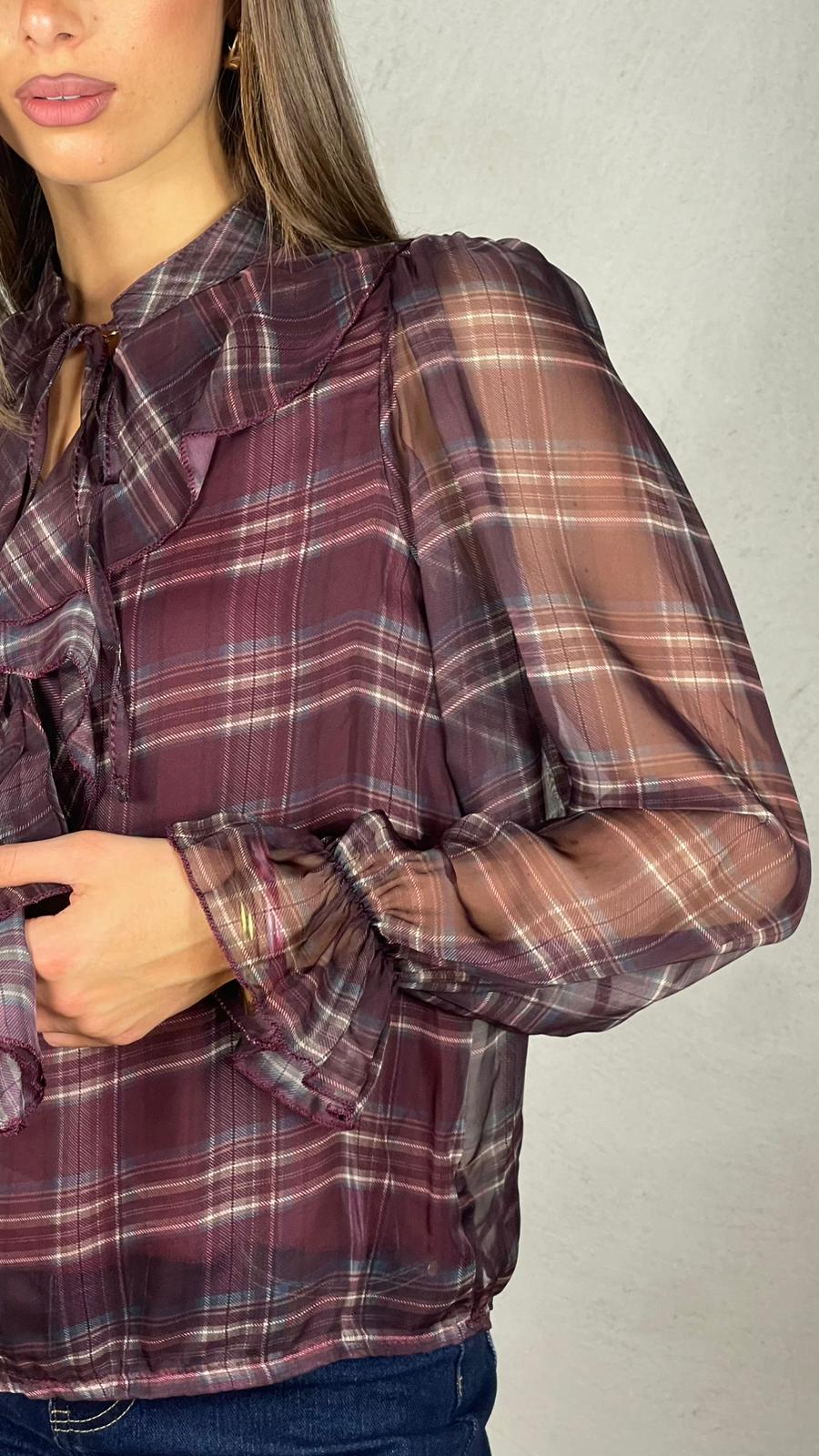 Blusa Velux fantasia plaid