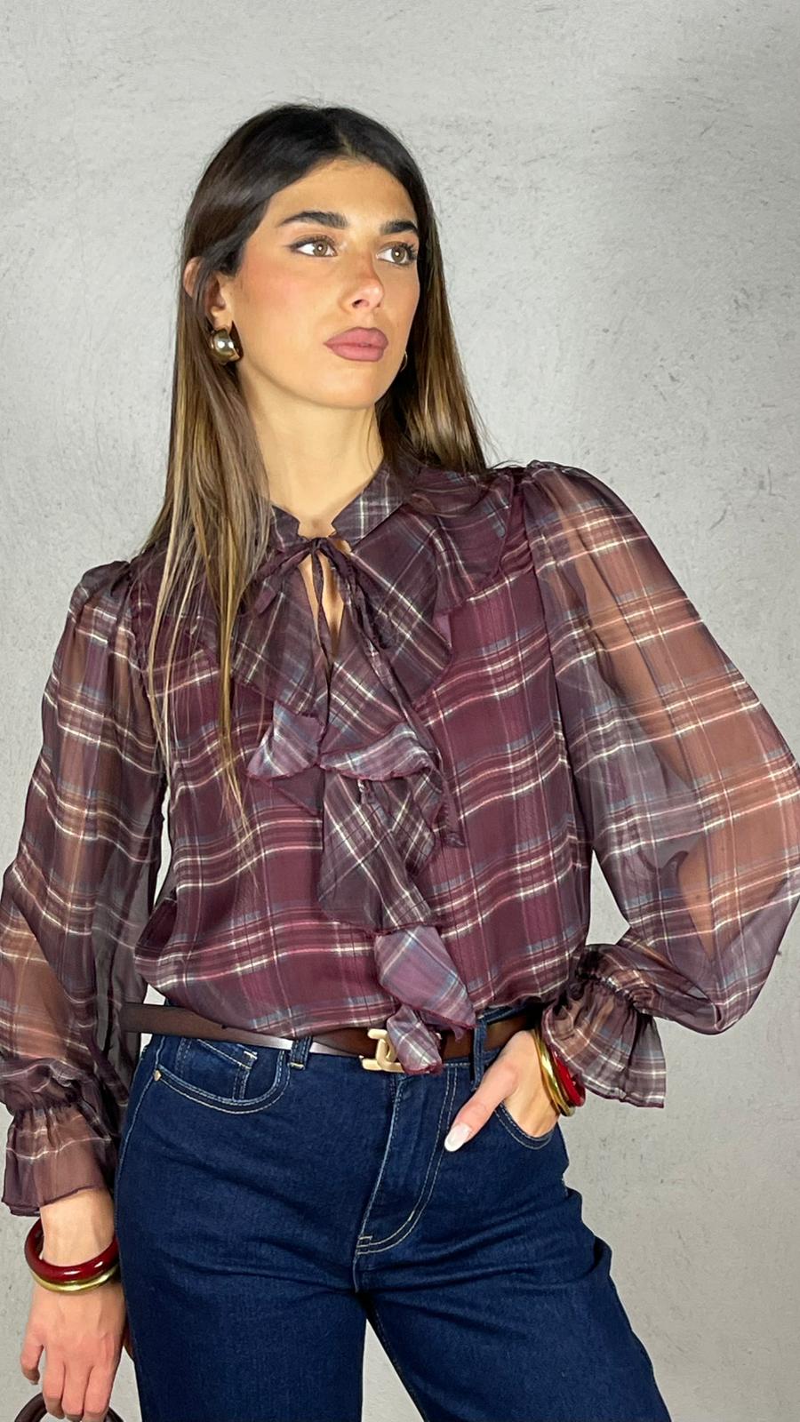 Blusa Velux fantasia plaid