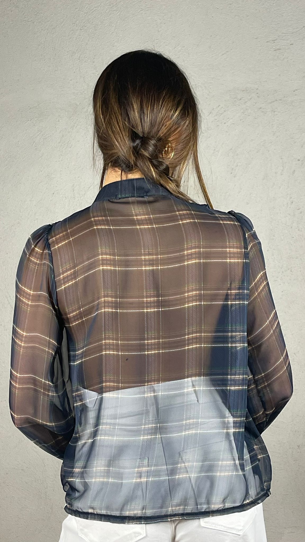 Blusa Velux fantasia plaid