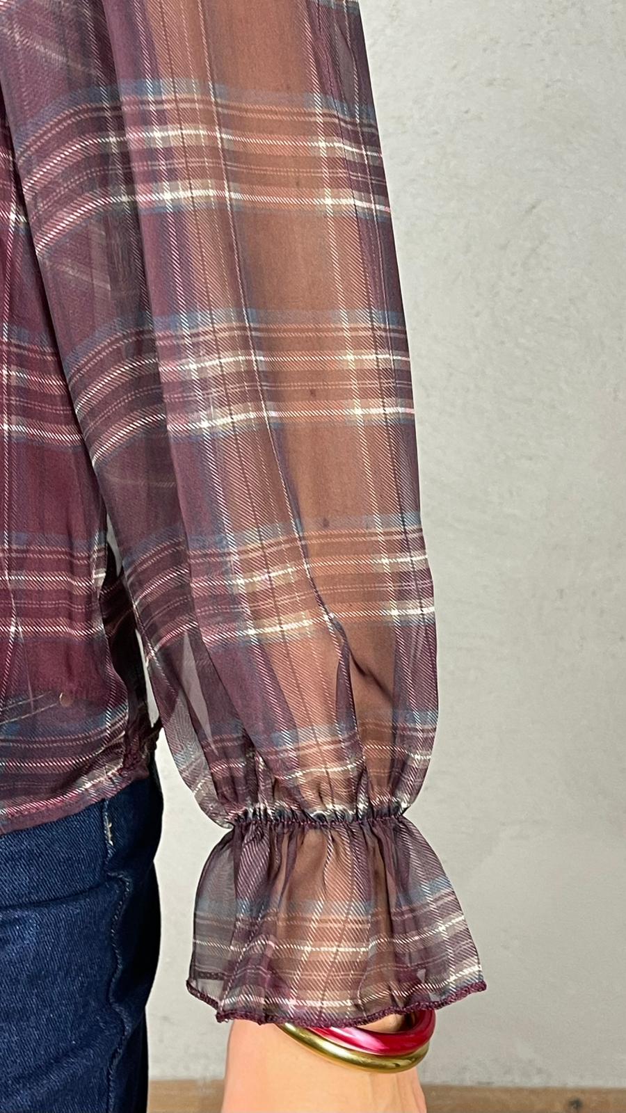 Blusa Velux fantasia plaid