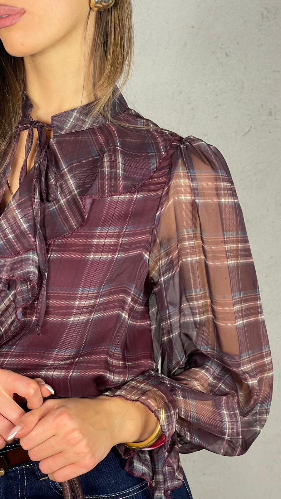 Blusa Velux fantasia plaid