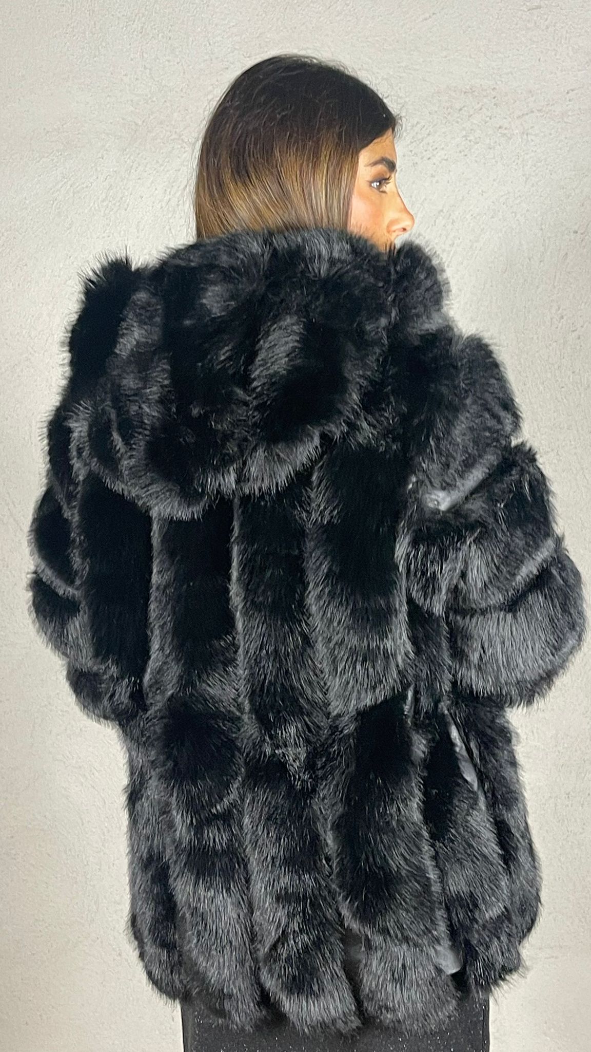 Cappotto effetto pelliccia