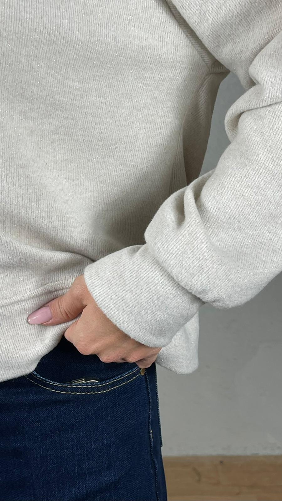 Cardigan bottone fiore oro