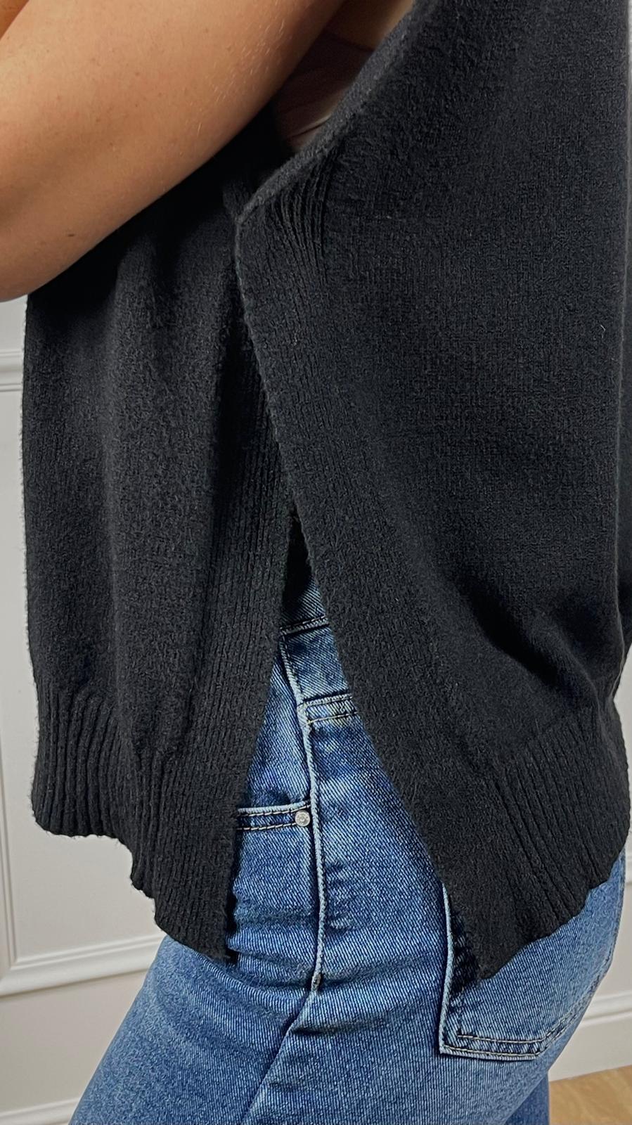 Gilet con spacchi laterali