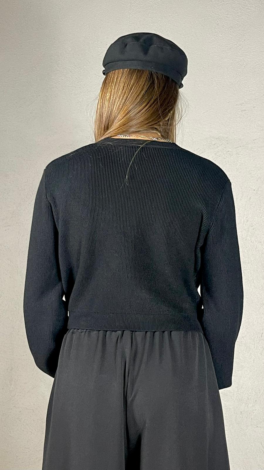 Cardigan maniche a sbuffo