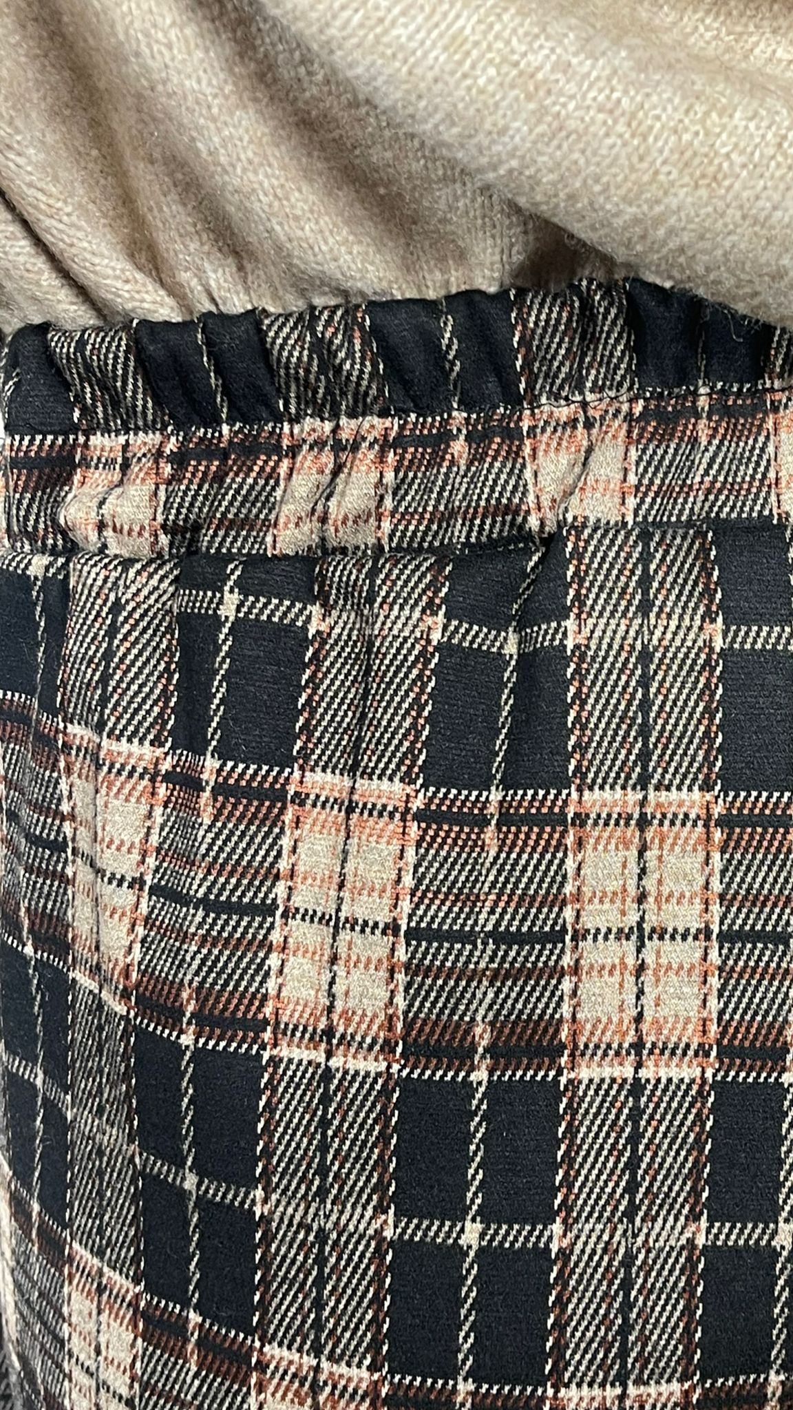 Gonna Pantalone con pieghe scozzese