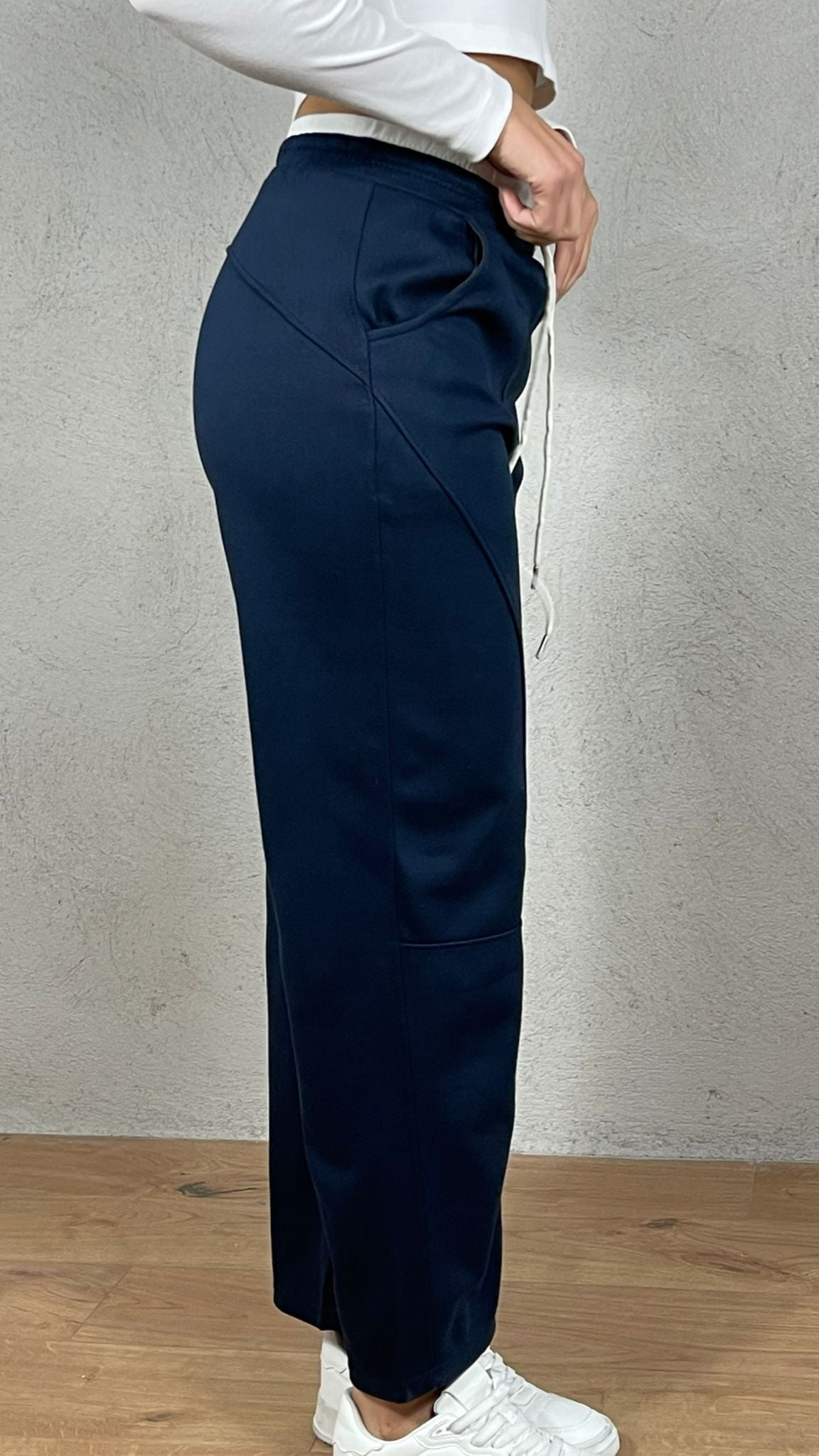 Panta felpa doppio bustino