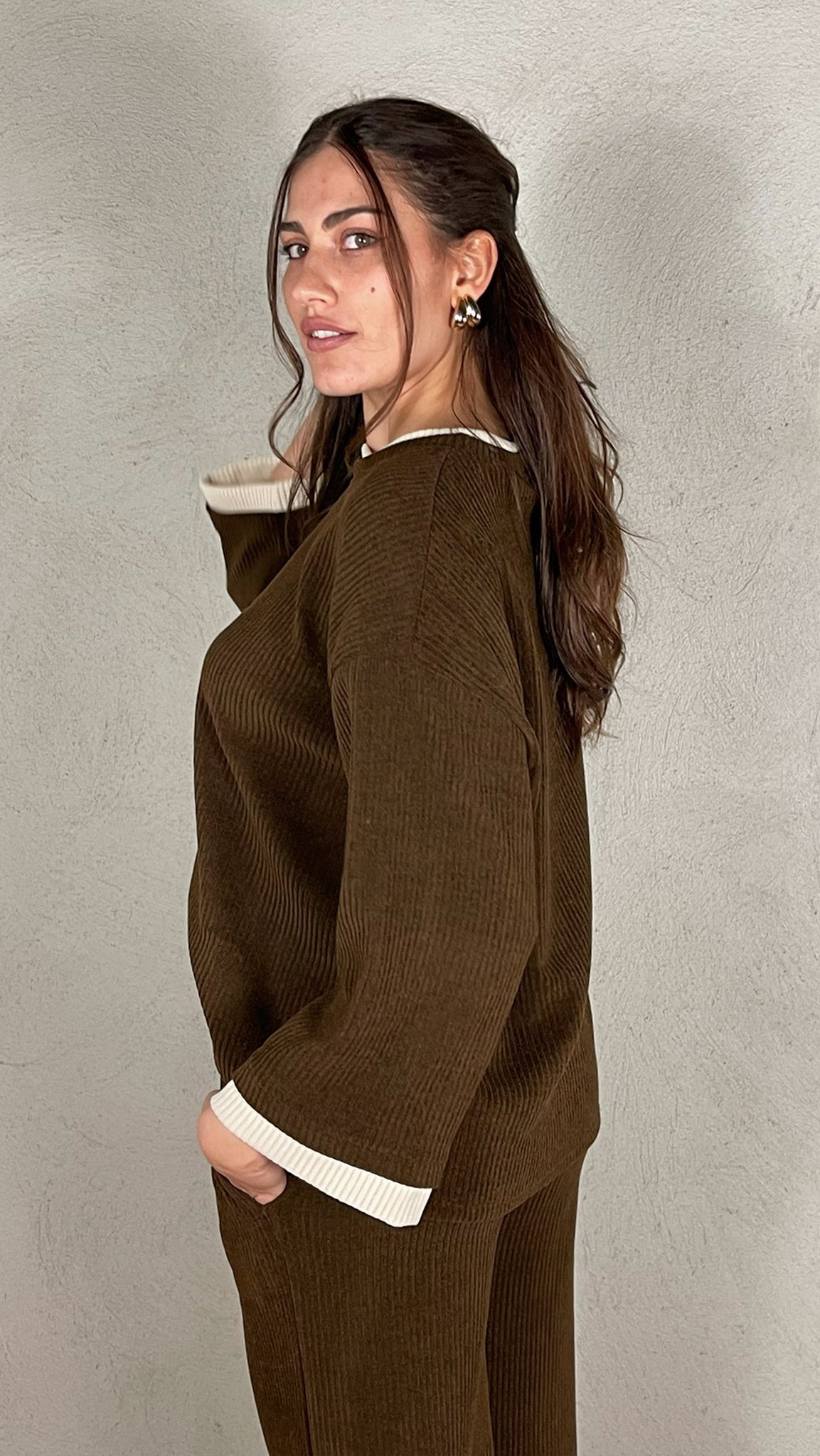 Maglia Bicolor costa Larga