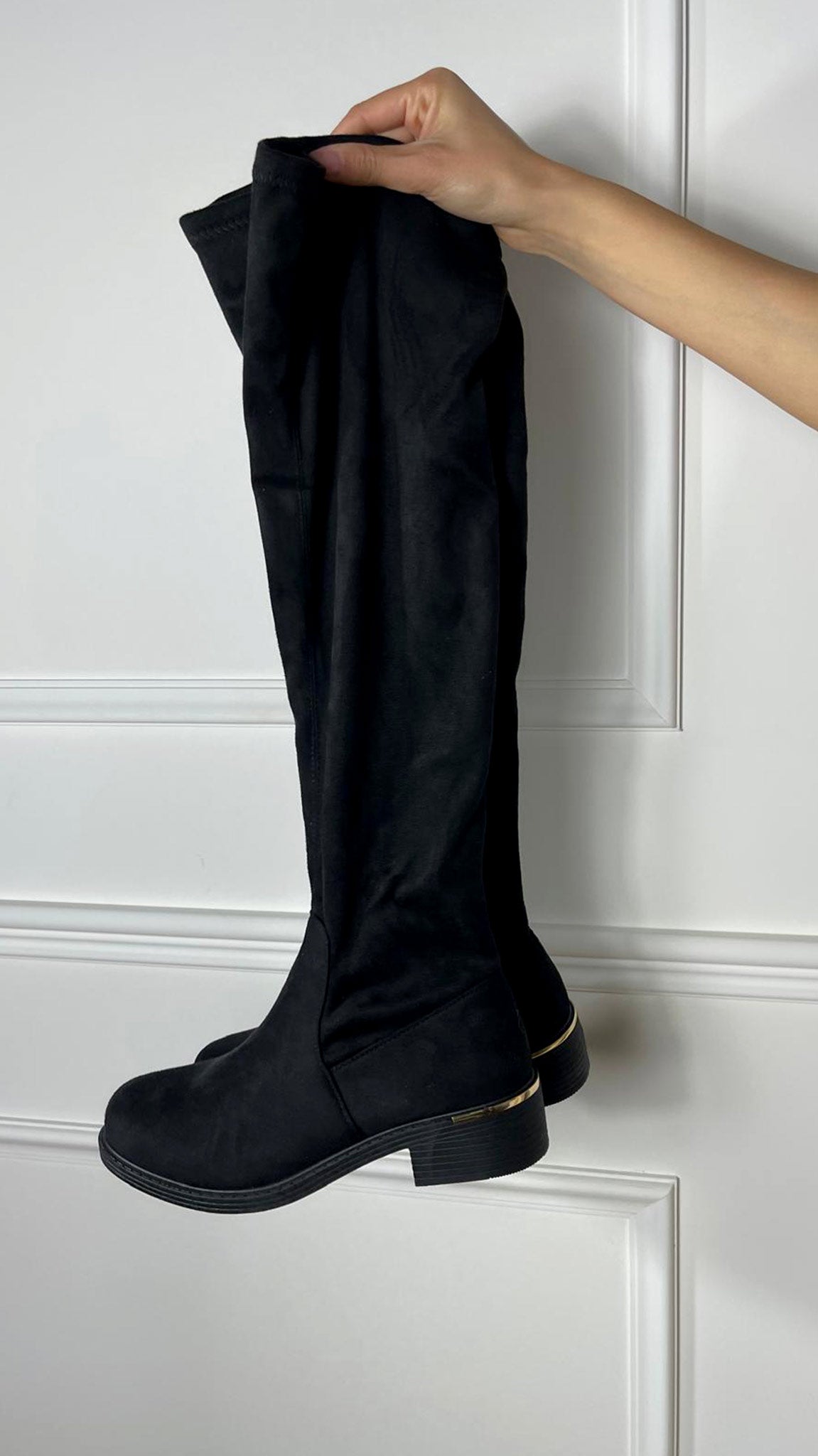 Stivale morbido effetto camoscio