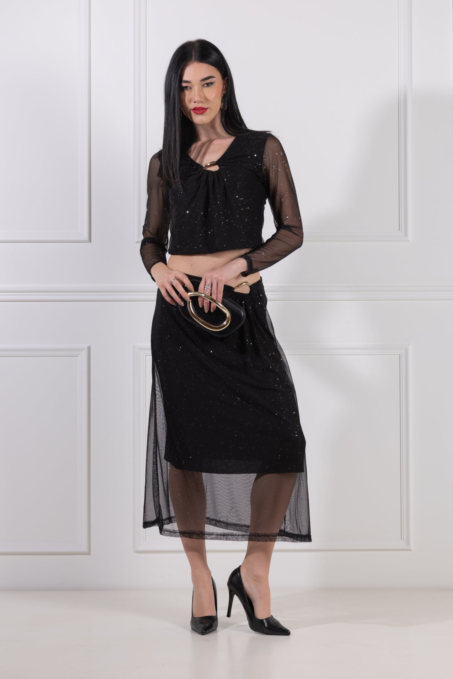 Gonna con accessorio goccia