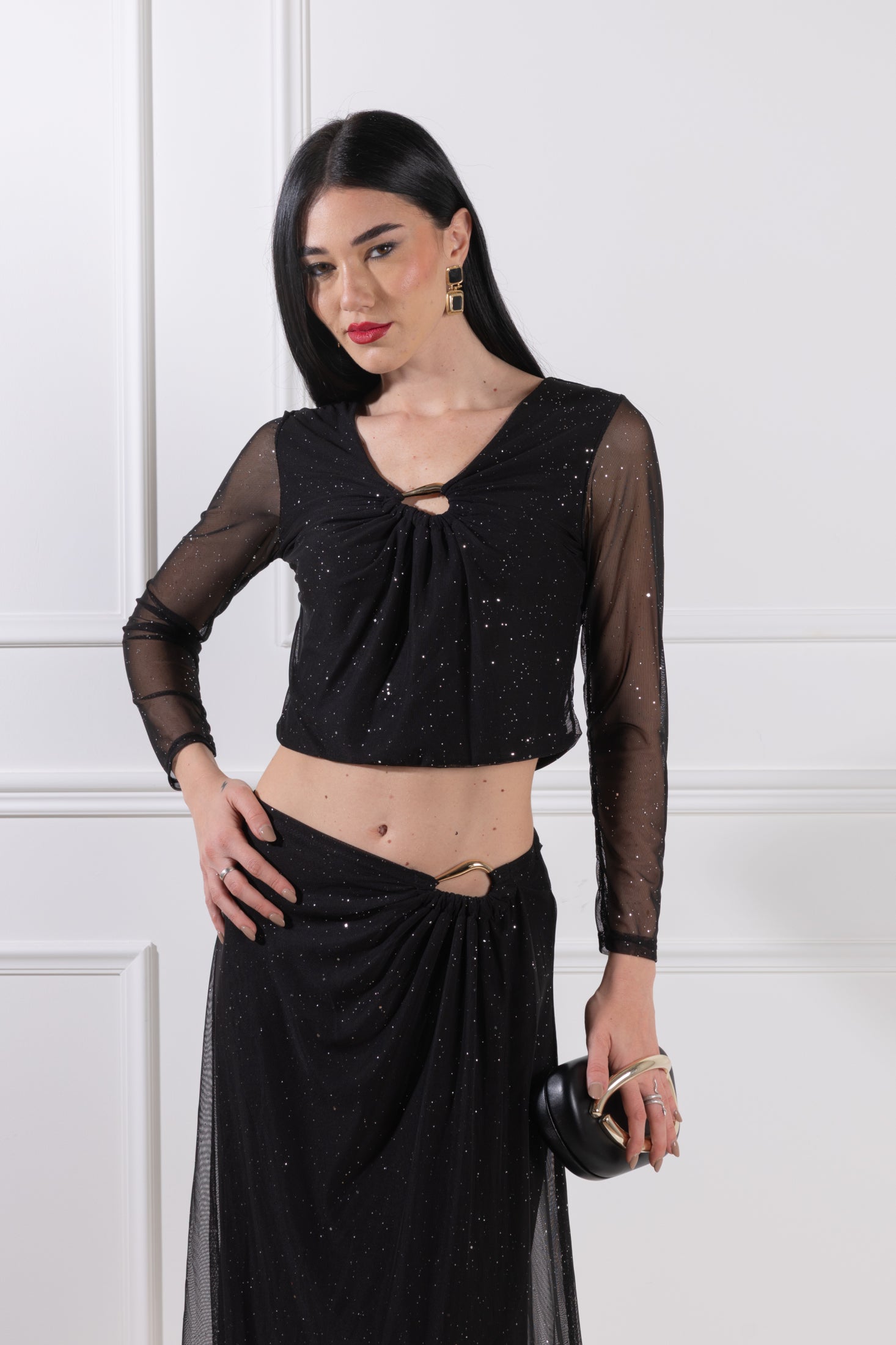 Gonna con accessorio goccia