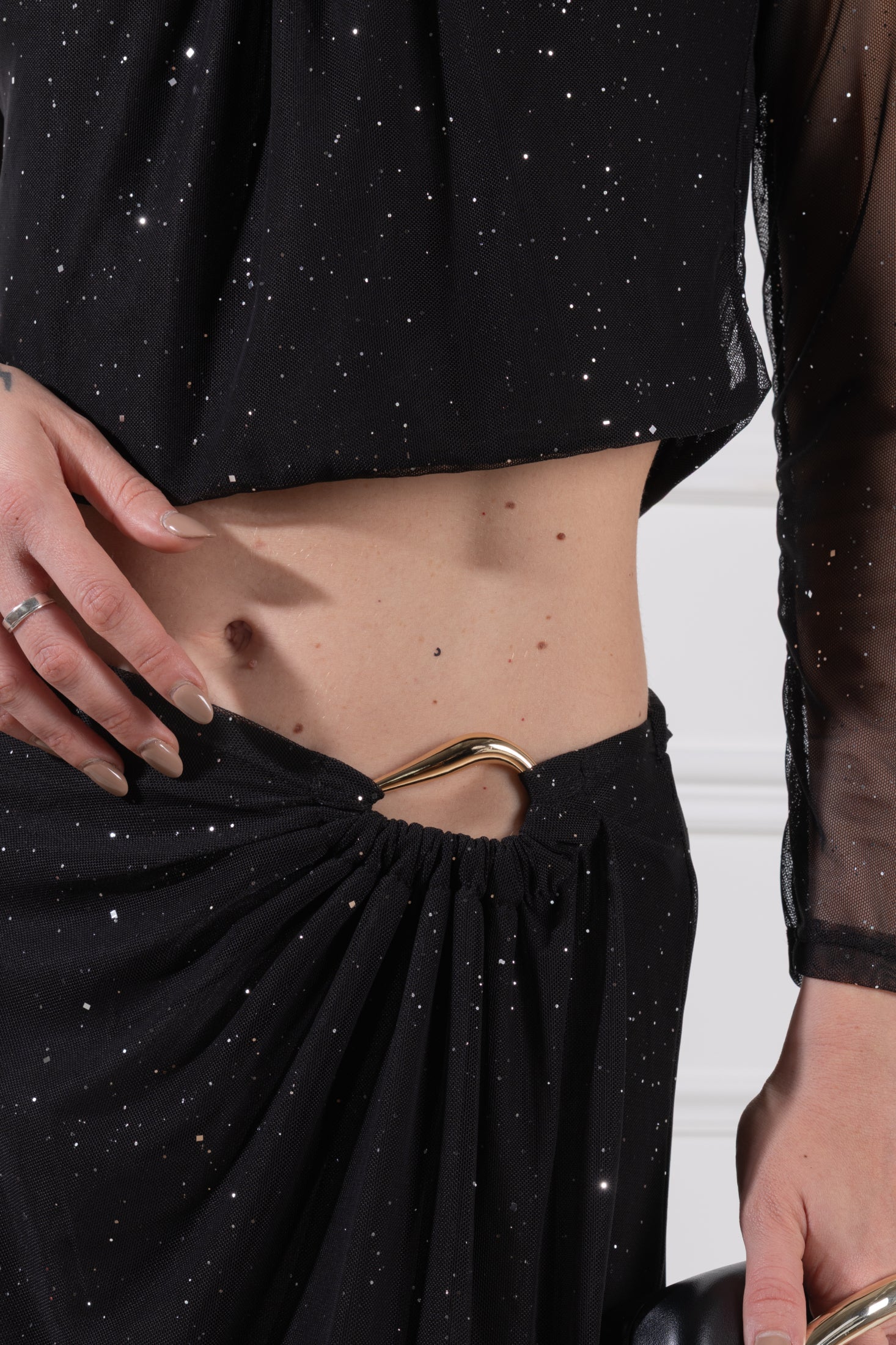 Gonna con accessorio goccia